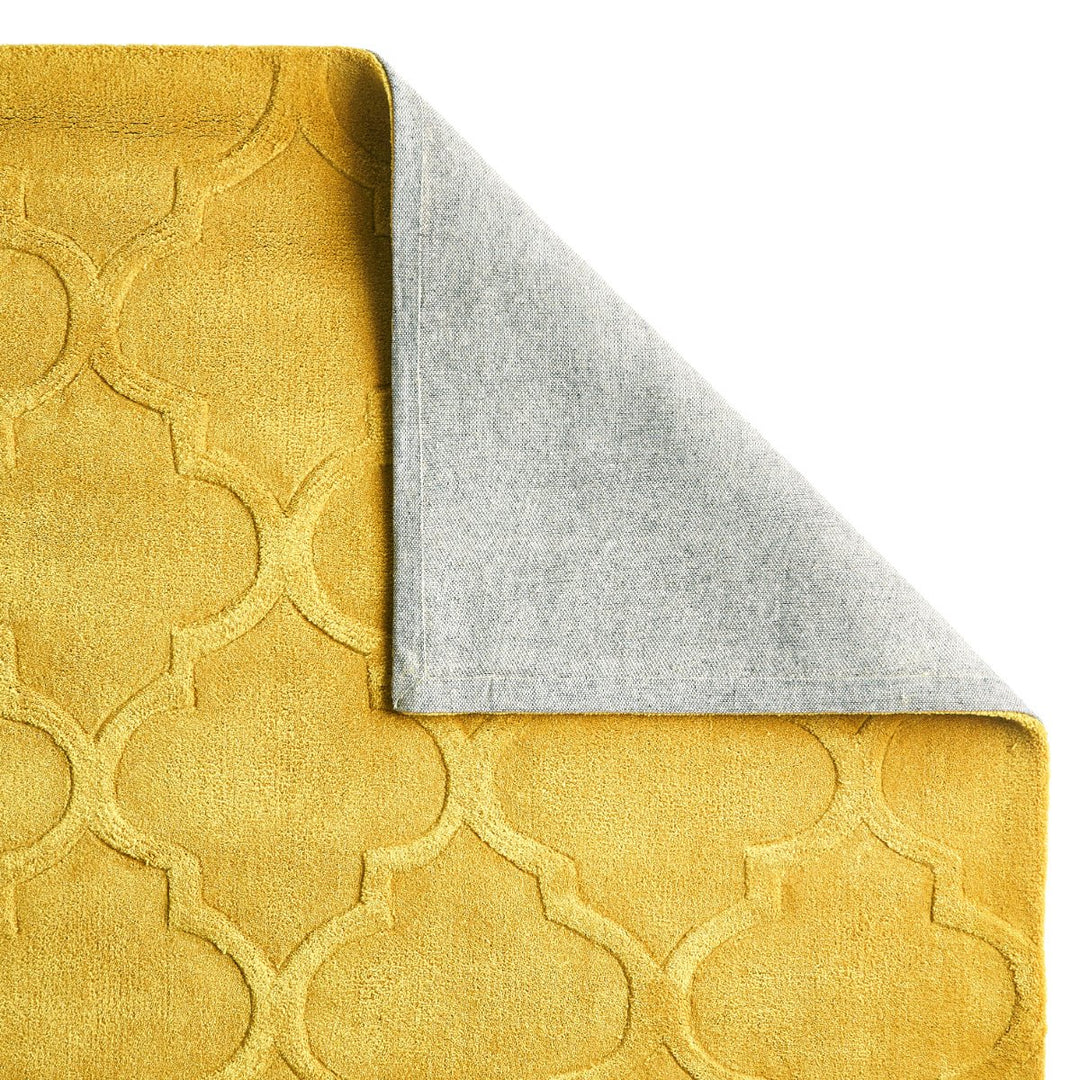 HK8583YELLOW1217 - Hong Kong 8583 Hand Tufted Acrylic Rug - Coa Living