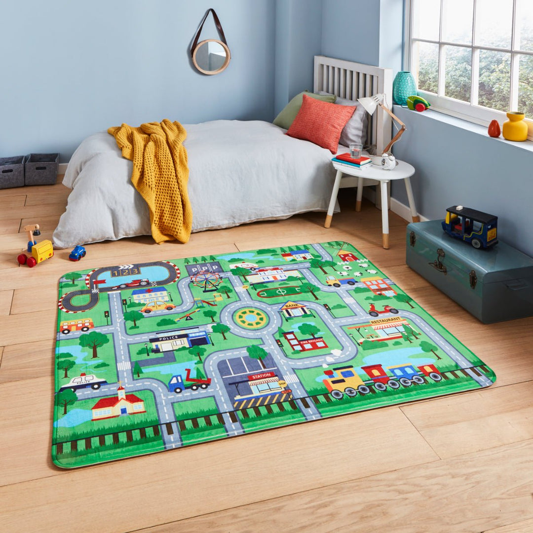 INSPG4563GRN1015 - Inspire G4563 Kids Rug - Coa Living