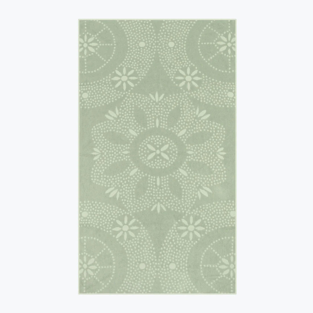 MARRAKESHHANDGREY - Marrakesh Floral Patterned Towels - Coa Living