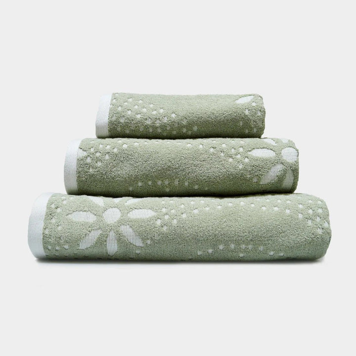 MARRAKESHHANDSAGE - Marrakesh Floral Patterned Towels - Coa Living