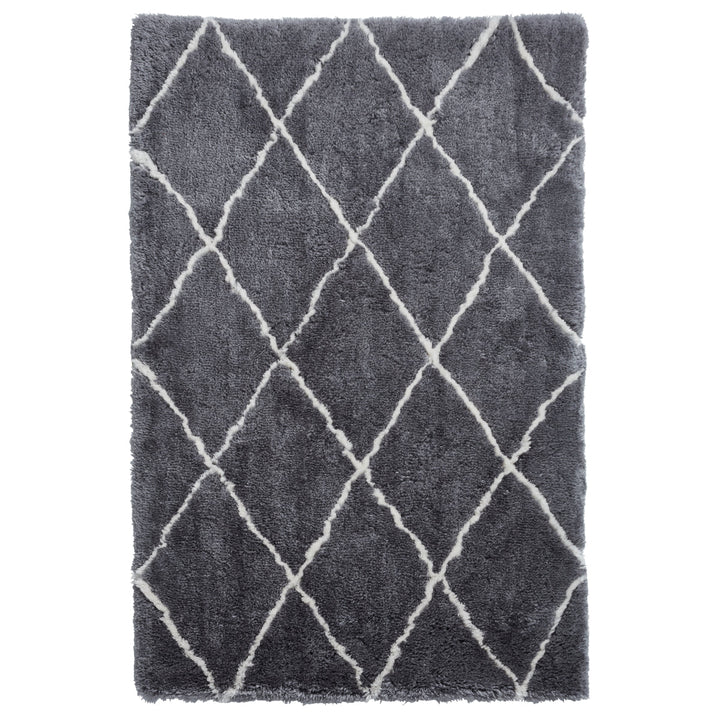 MOR2491GRYCRM1217 - Morocco 2491 Hand Tufted Shaggy Rug - Coa Living