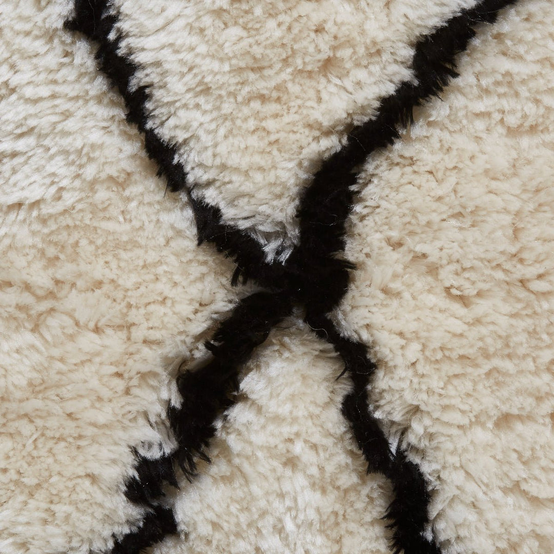 MOR2491IVYBLK1217 - Morocco 2491 Hand Tufted Shaggy Rug - Coa Living