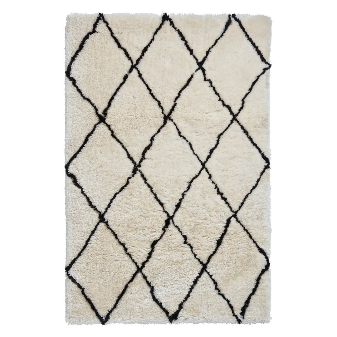 MOR2491IVYBLK1217 - Morocco 2491 Hand Tufted Shaggy Rug - Coa Living