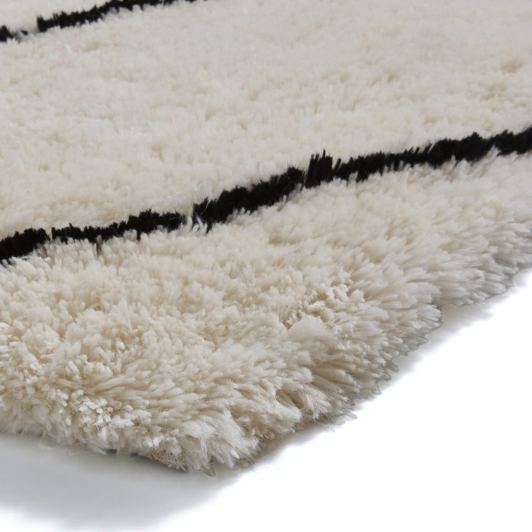 MOR2491IVYBLK1217 - Morocco 2491 Hand Tufted Shaggy Rug - Coa Living