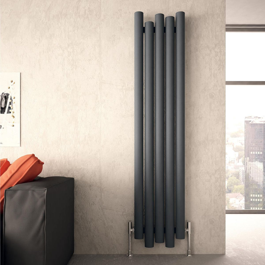 MOT 0390180005 TXA - Carisa Motion Aluminium Central Heating Radiator in Textured Anthracite - Coa Living