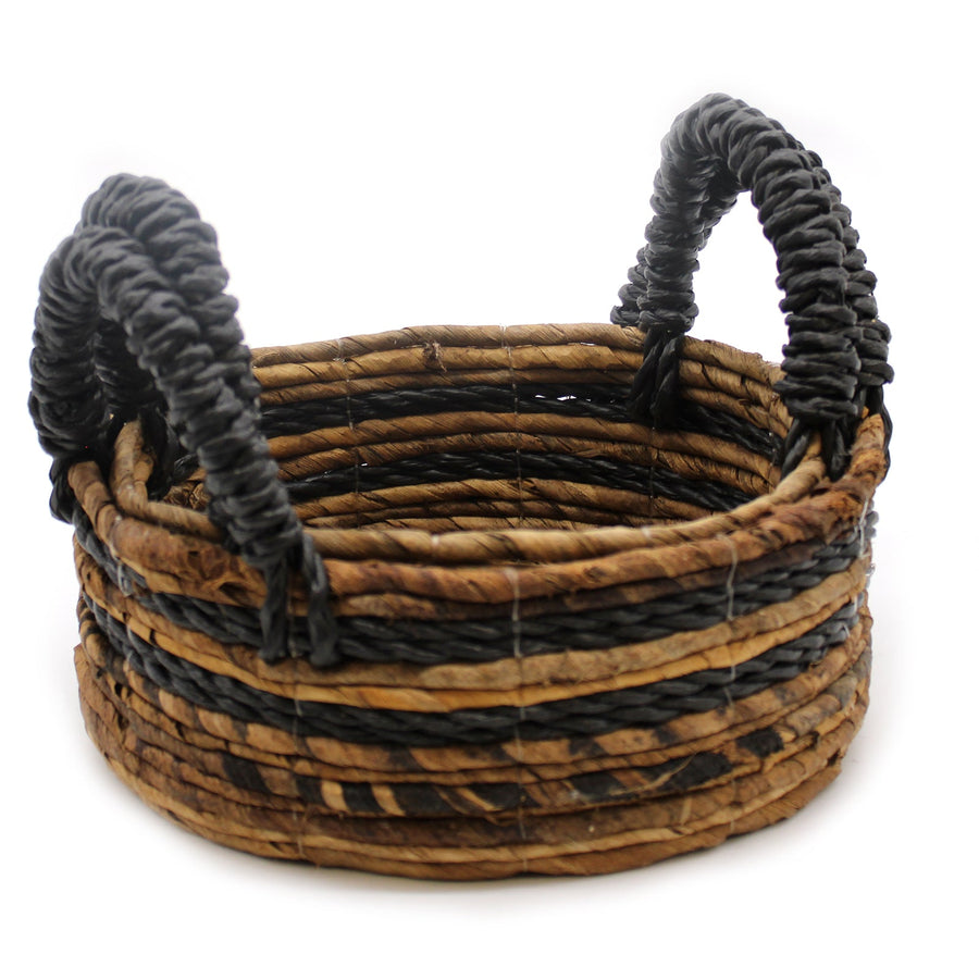 NBA-02 - Banana Leaf & Hitam Raffia Basket - Set of 2 - Coa Living