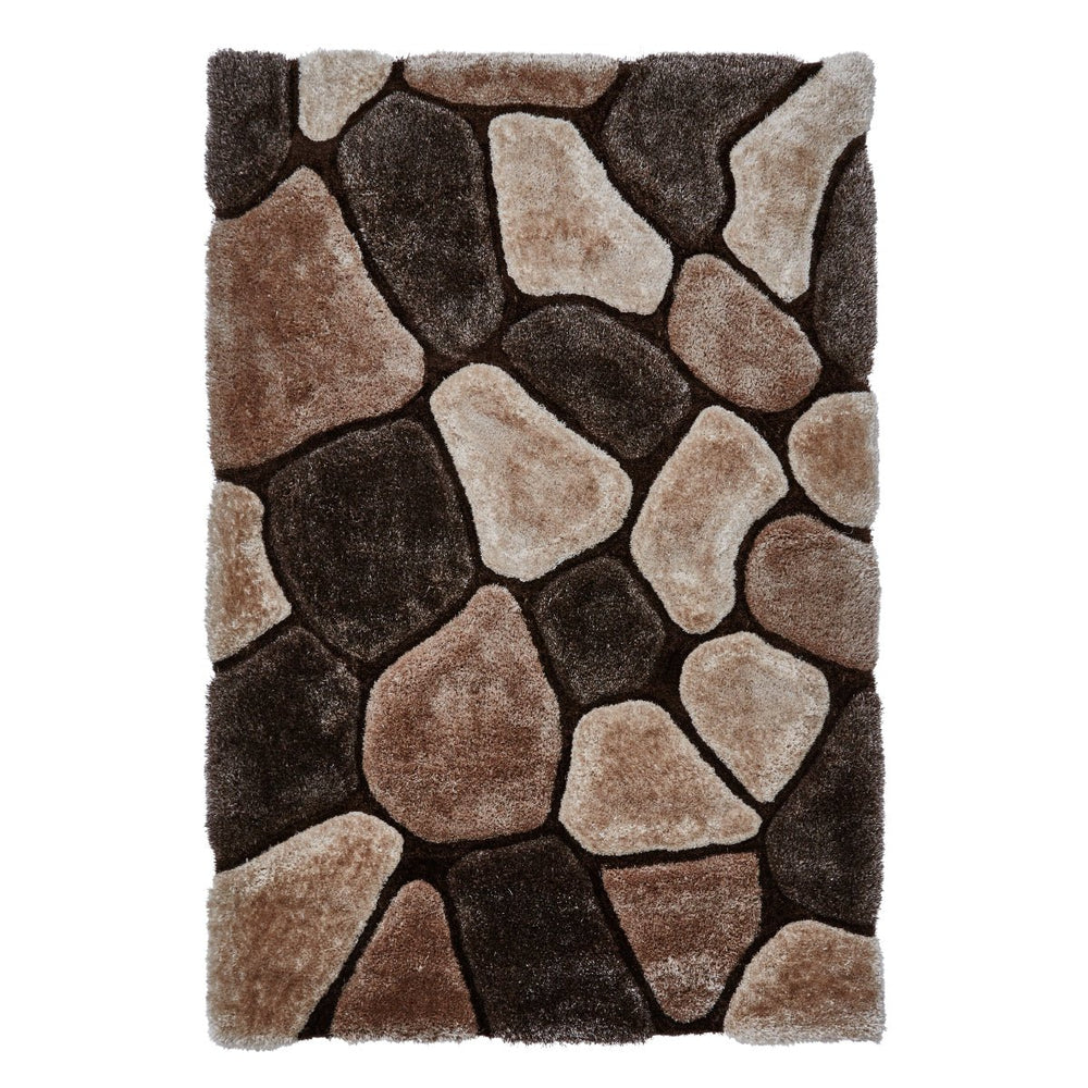 NH5858BGEBRN1217 - Noble House NH5858 Hand Tufted Shaggy Rug - Coa Living