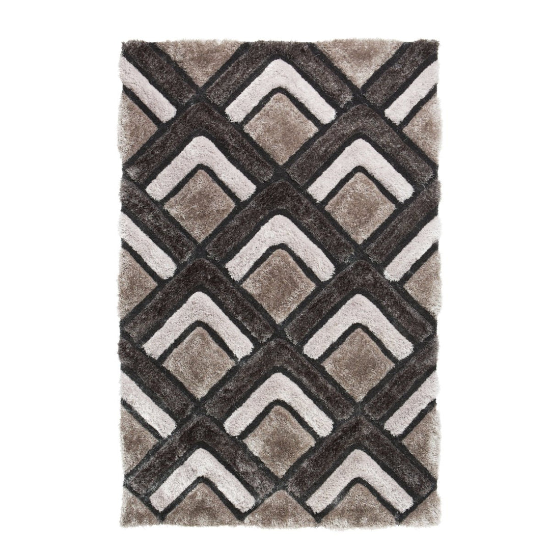 NH8199BROWN1217 - Noble House NH8199 Hand Tufted Shaggy Rug - Coa Living