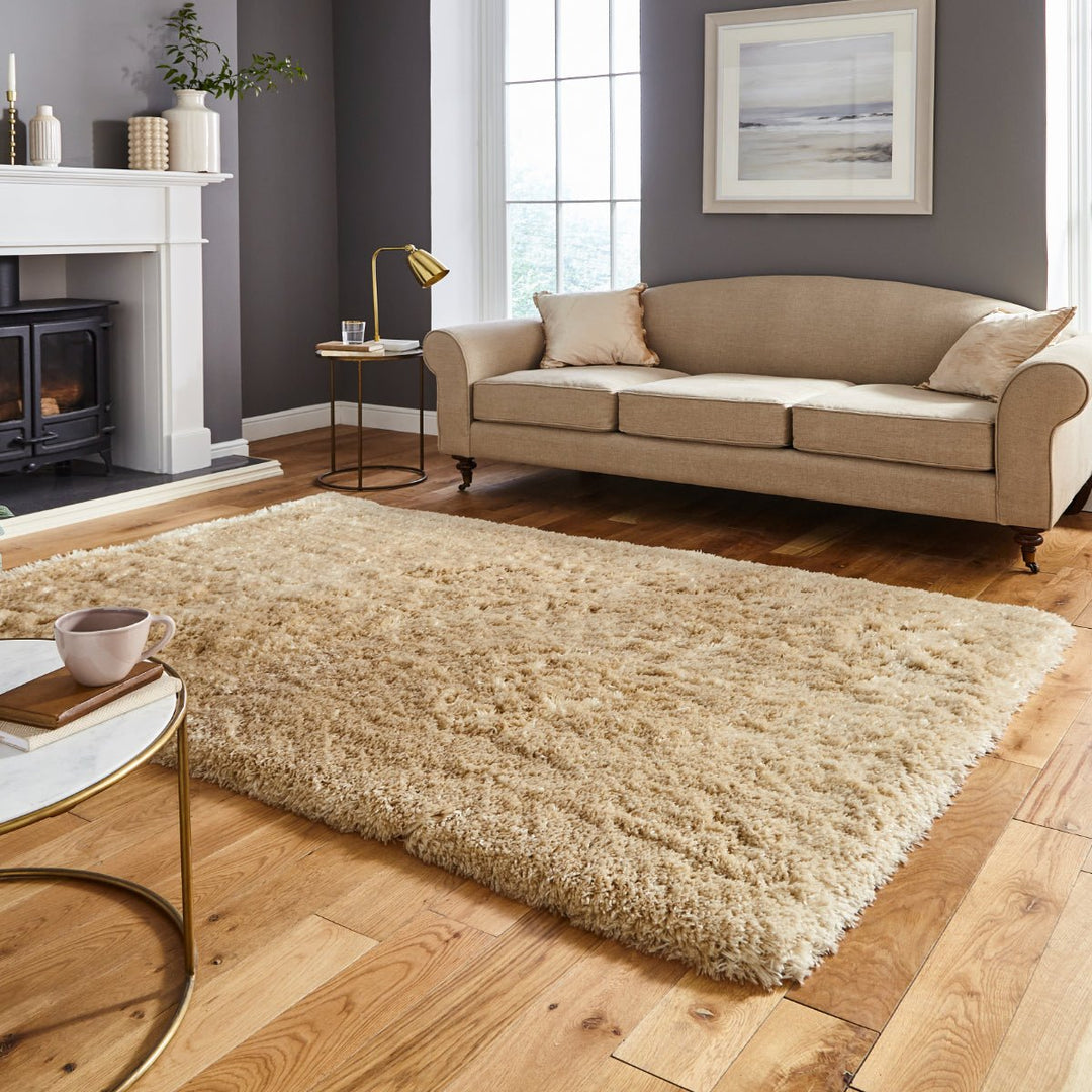 PL95BEIGE-60X120 - Polar PL 95 Hand Tufted Shaggy Rug - Coa Living