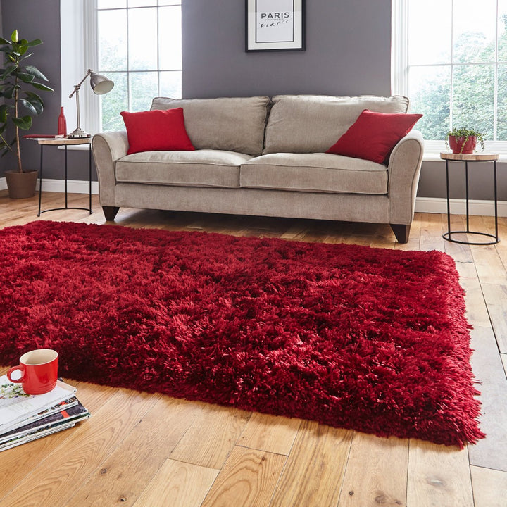 PL95RUBY0612 - Polar PL 95 Hand Tufted Shaggy Rug - Coa Living