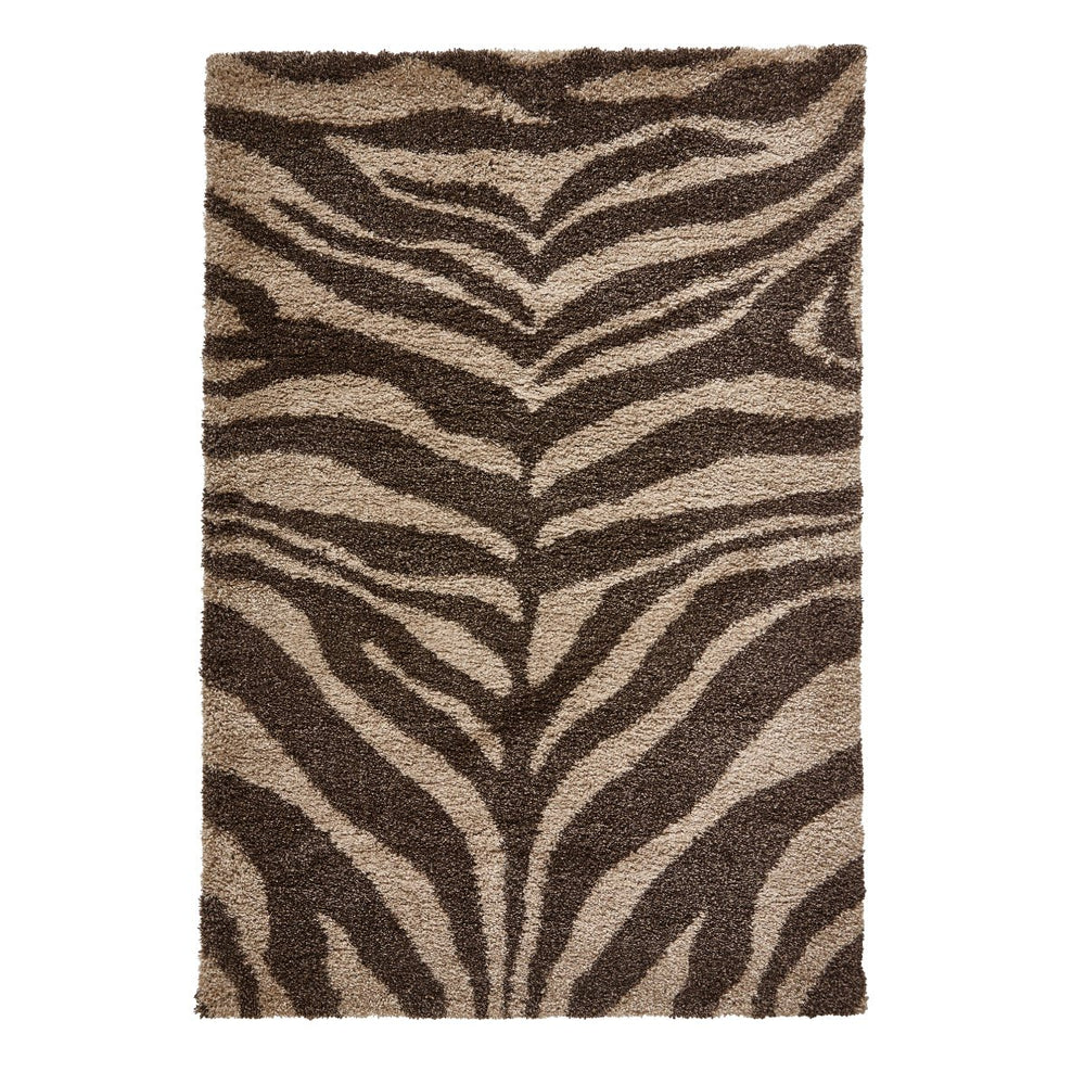 PORM289BRNBGE1217 - Portofino M289 Animal Print Shaggy Rug - Coa Living