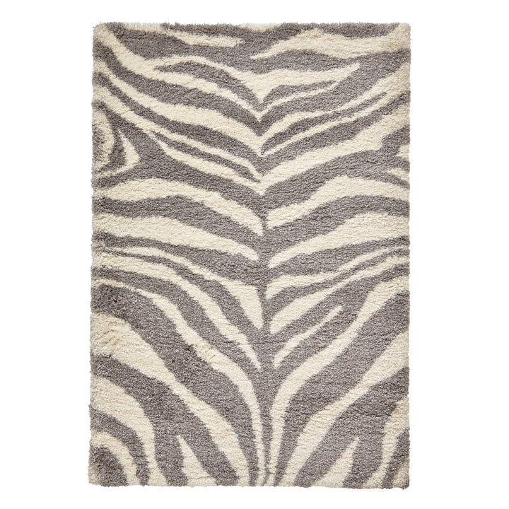 PORM289IVYGRY1217 - Portofino M289 Animal Print Shaggy Rug - Coa Living