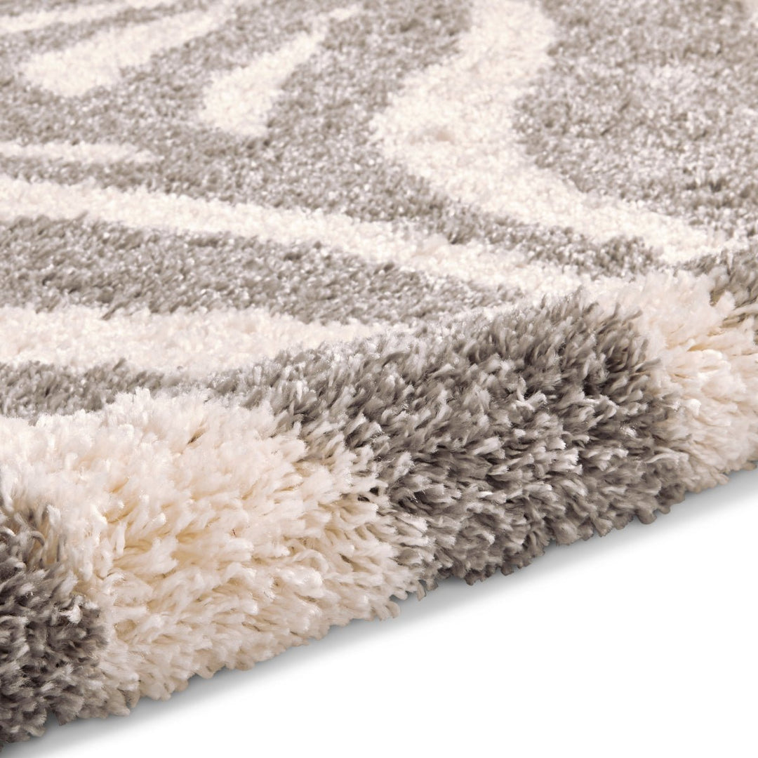 PORM289IVYGRY1217 - Portofino M289 Animal Print Shaggy Rug - Coa Living