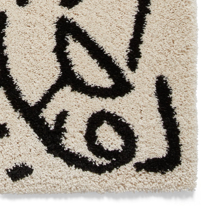 RNA637WHTBLK1217 - Royal Nomadic A637 Shaggy Rug - Coa Living