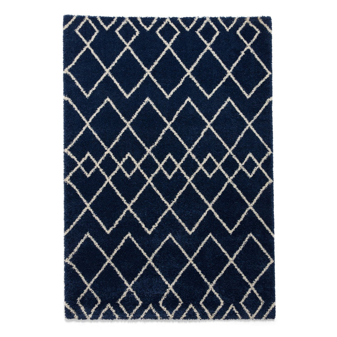 RNA638NAVY1217 - Royal Nomadic A638 Shaggy Rug - Coa Living