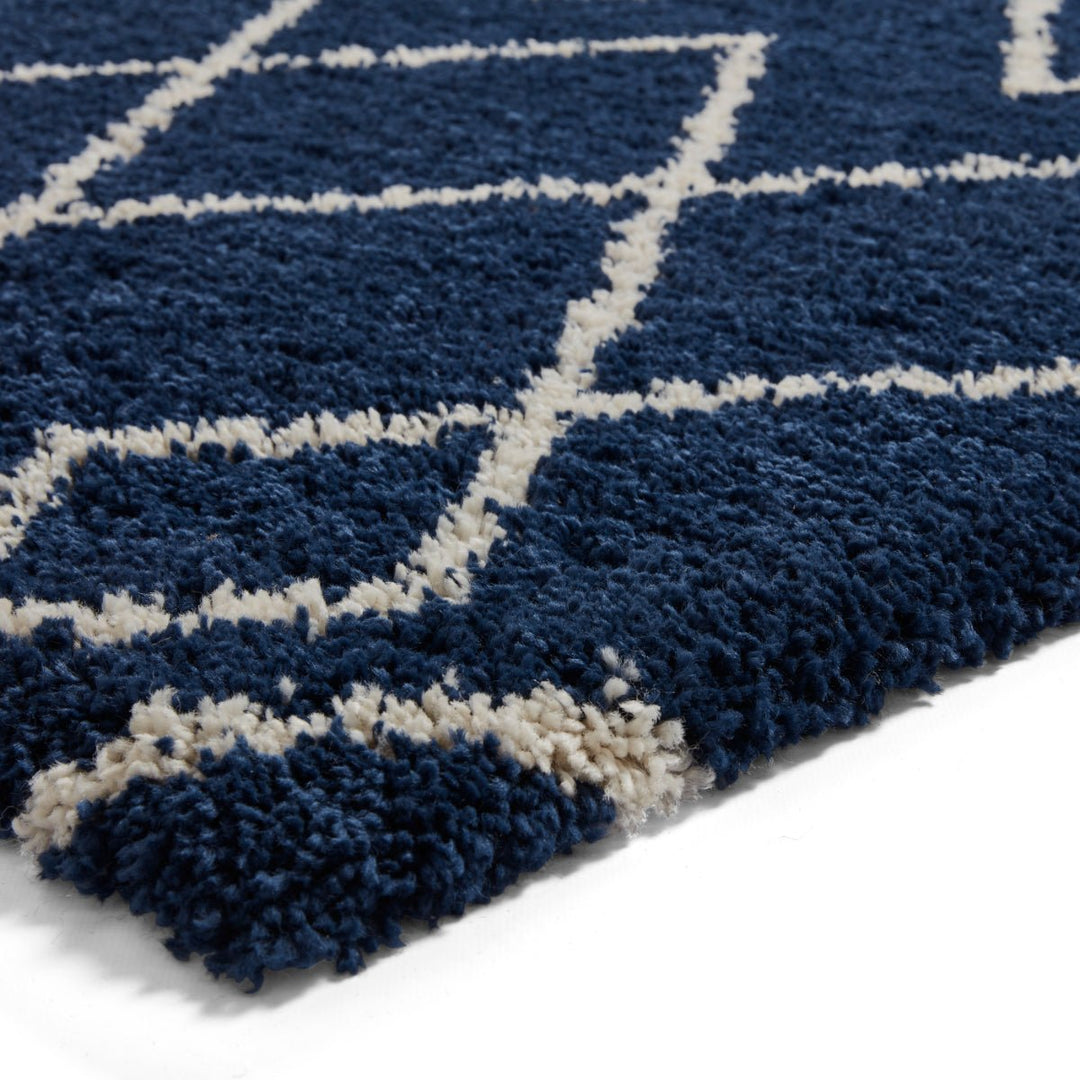 RNA638NAVY1217 - Royal Nomadic A638 Shaggy Rug - Coa Living