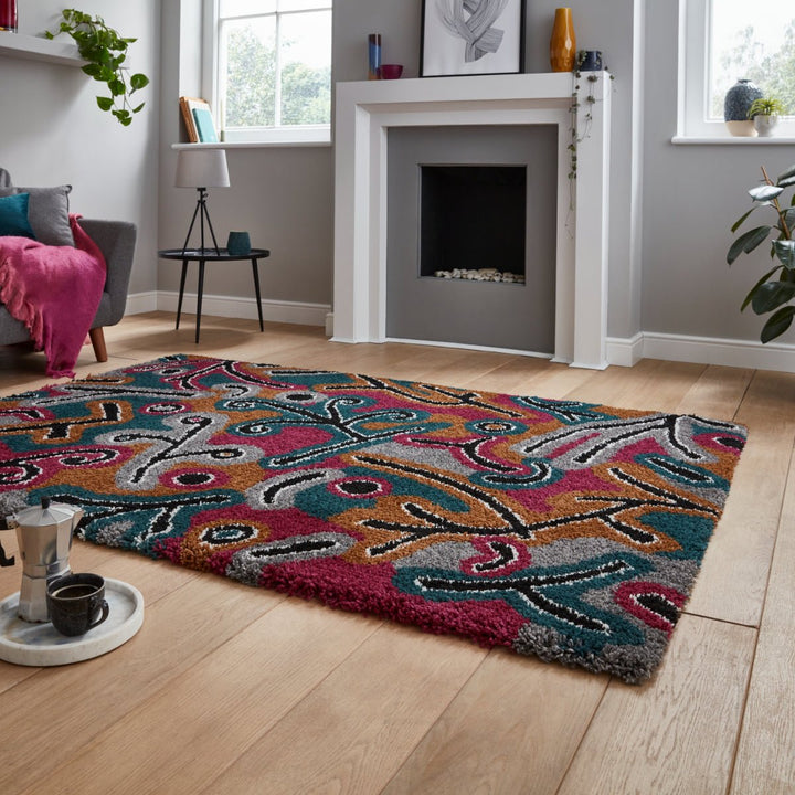 RNA641DKMLTI1217 - Royal Nomadic A641 Shaggy Rug - Coa Living