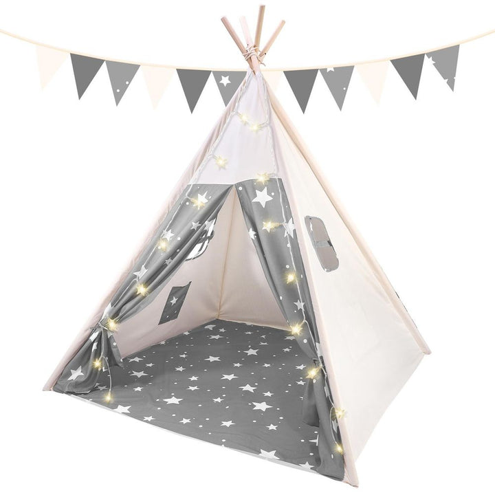 S035873820 - Tjald Kids Teepee Cotton Canvas Play Tents - Coa Living