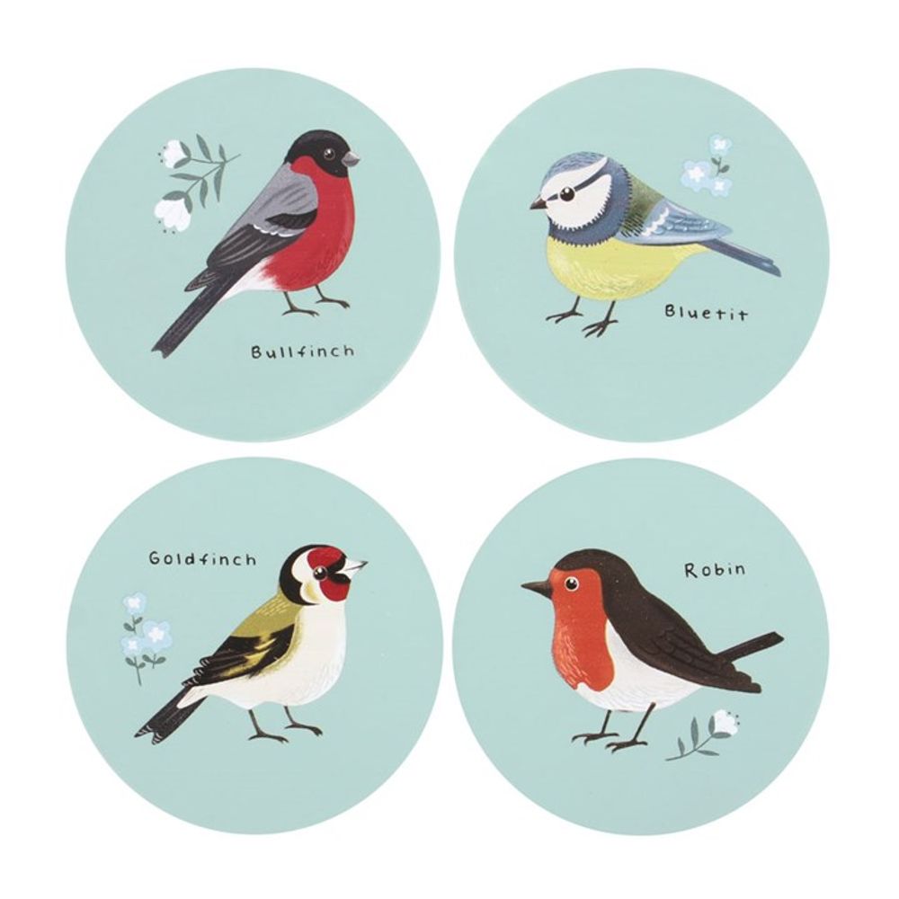 S03720617 - British Garden Birds Coaster Set - Coa Living