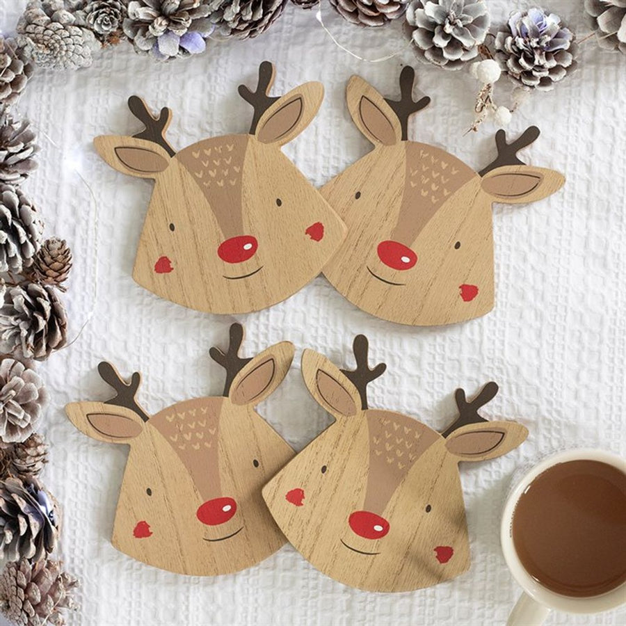 S03721549 - Set of 4 Reindeer Coasters - Coa Living