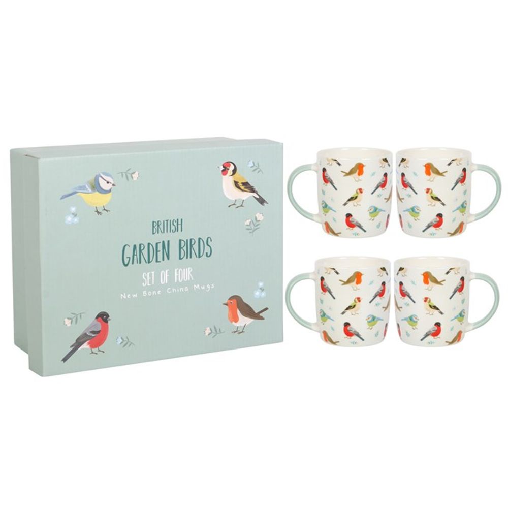 S03721965 - Set of 4 Garden Bird Mugs - Coa Living