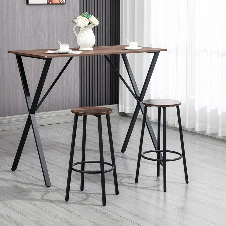 S0671148955 - Otto Set of 2 Industrial Style Counter Height Bar Stools - Coa Living