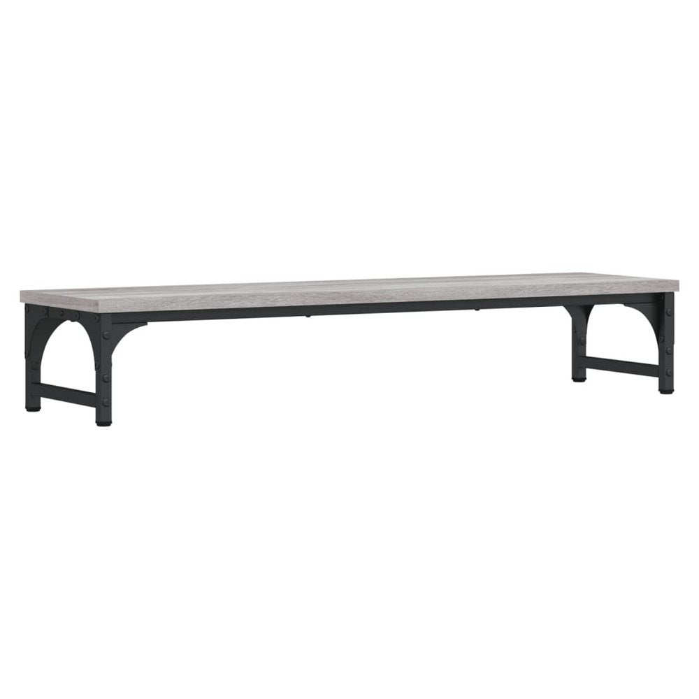 S0671359159 - Grigio Grey and Black Engineered Wood Monitor Stand 85cm - Coa Living