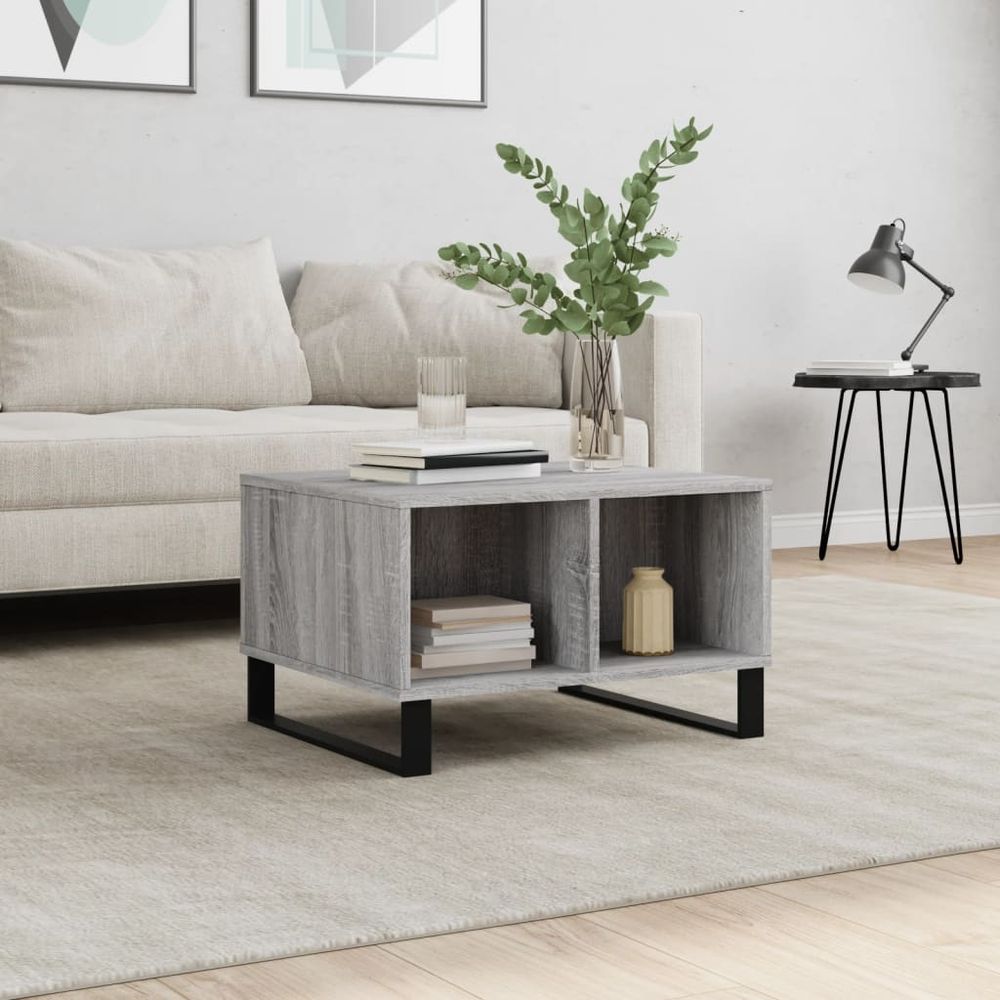 S0671359168 - Grigio Grey Wood Grain Engineered Wood Coffee Table - Coa Living