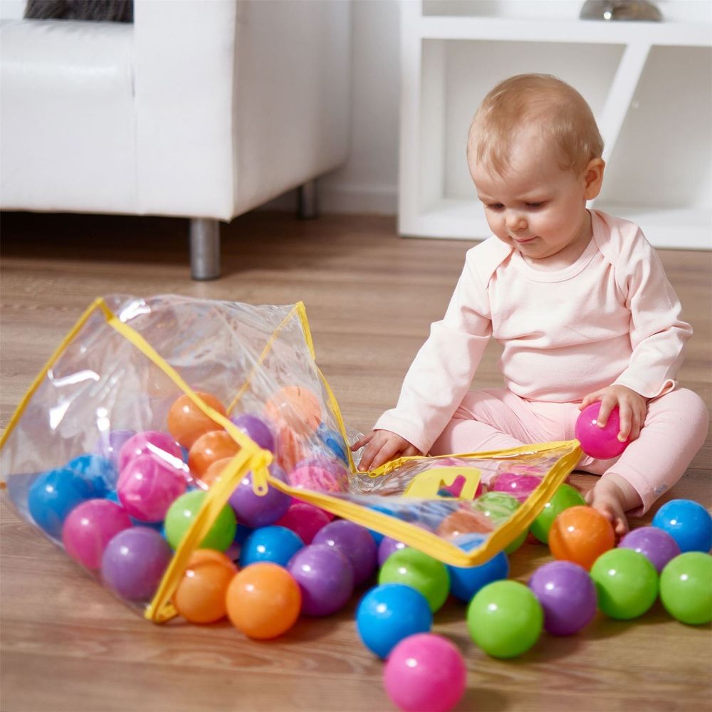 S069596899 - 200 Soft Plastic Play Pit Balls Non Toxic & BPA Free with Bag - Coa Living