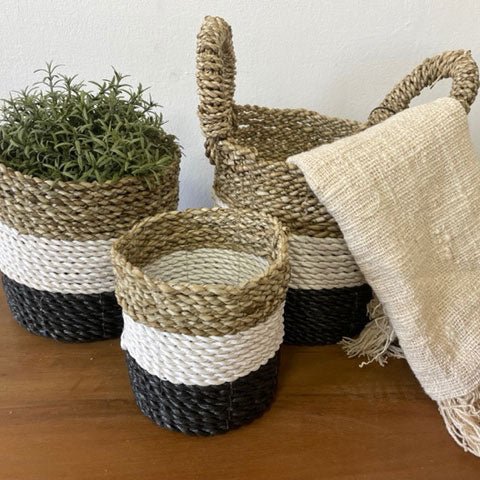 SBS-02 - Seagrass Basket Set - Coa Living