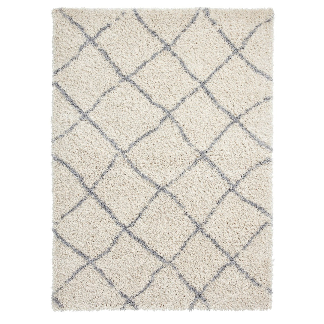 SCBG257CRMGRY1217 - Scandi Berber G257 Shaggy Rug - Coa Living