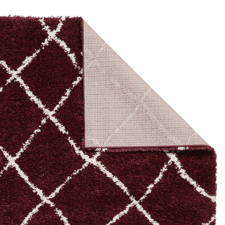 SCBG257REDCRM1217 - Scandi Berber G257 Shaggy Rug - Coa Living