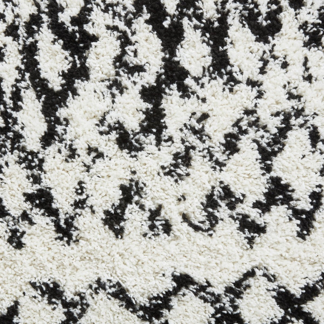 SCBG271WHTBLK1217 - Scandi Berber G271 Shaggy Rug - Coa Living