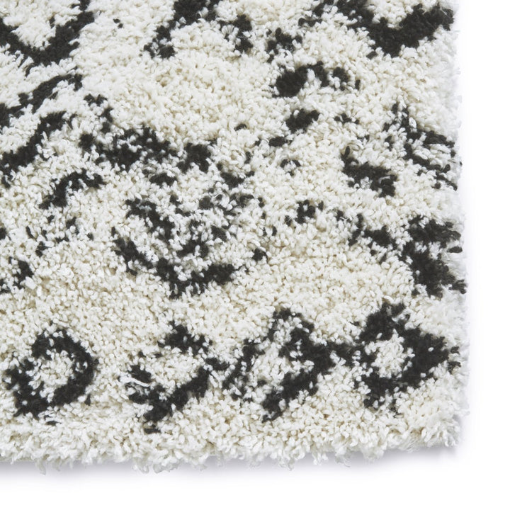 SCBG271WHTBLK1217 - Scandi Berber G271 Shaggy Rug - Coa Living