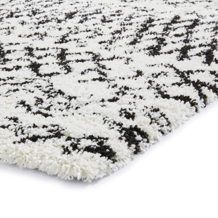 SCBG271WHTBLK1217 - Scandi Berber G271 Shaggy Rug - Coa Living