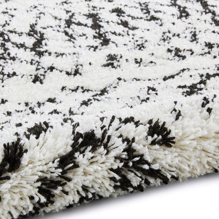 SCBG271WHTBLK1217 - Scandi Berber G271 Shaggy Rug - Coa Living