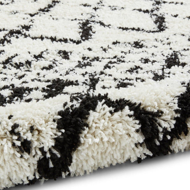 SCBG272WHTBLK1217 - Scandi Berber G272 Shaggy Rug - Coa Living