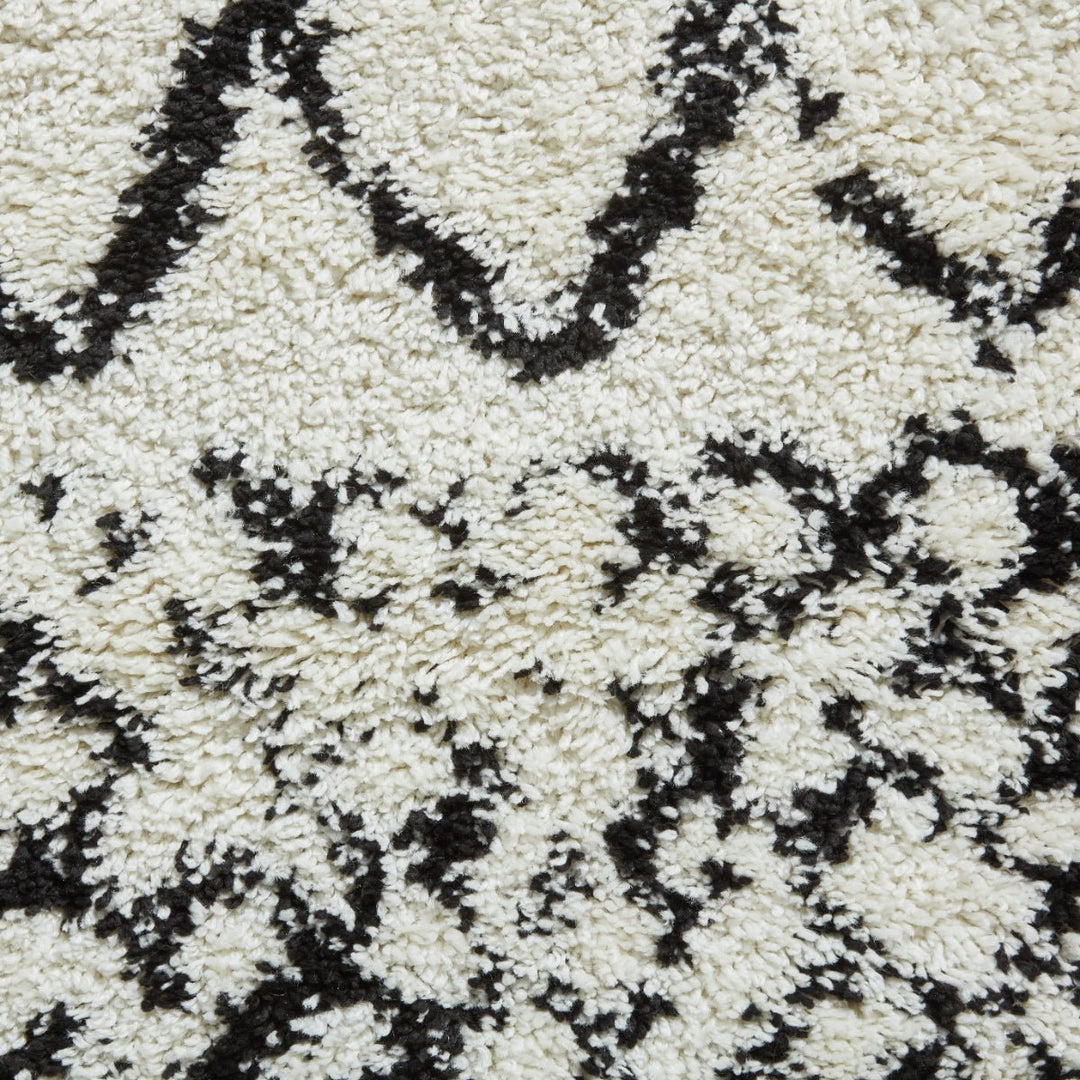 SCBG272WHTBLK1217 - Scandi Berber G272 Shaggy Rug - Coa Living