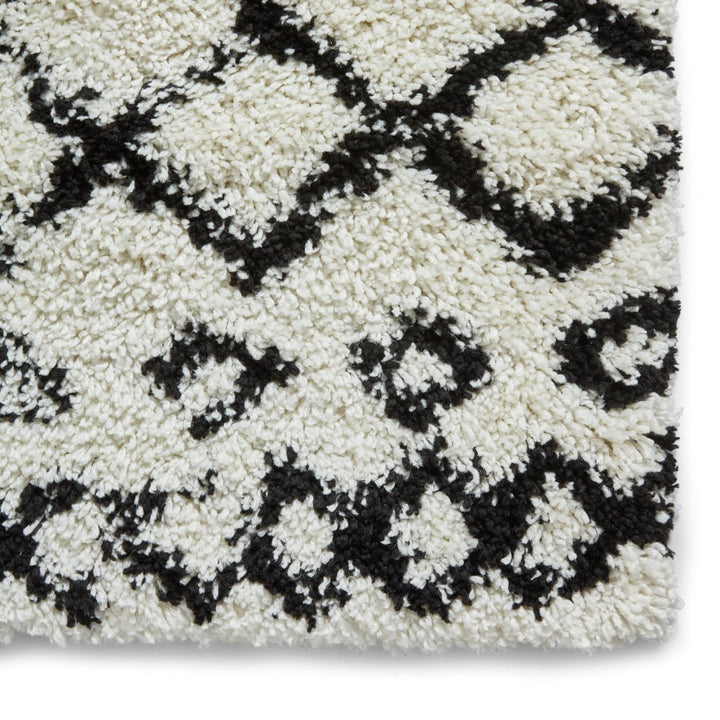 SCBG272WHTBLK1217 - Scandi Berber G272 Shaggy Rug - Coa Living