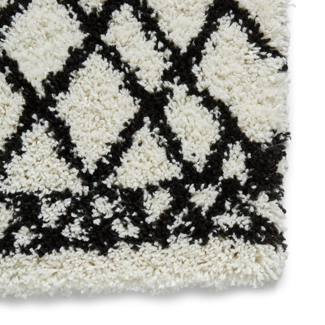 SCBG274WHTBLK1217 - Scandi Berber G274 Shaggy Rug - Coa Living