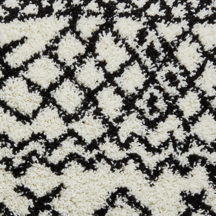 SCBG274WHTBLK1217 - Scandi Berber G274 Shaggy Rug - Coa Living