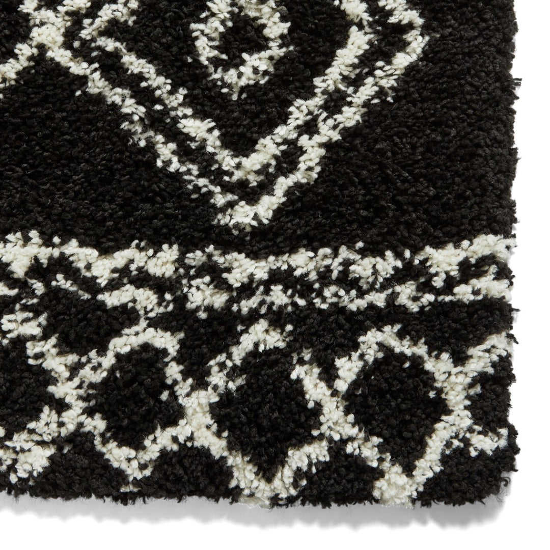 SCBG276BLKWHT1217 - Scandi Berber G276 Shaggy Rug - Coa Living