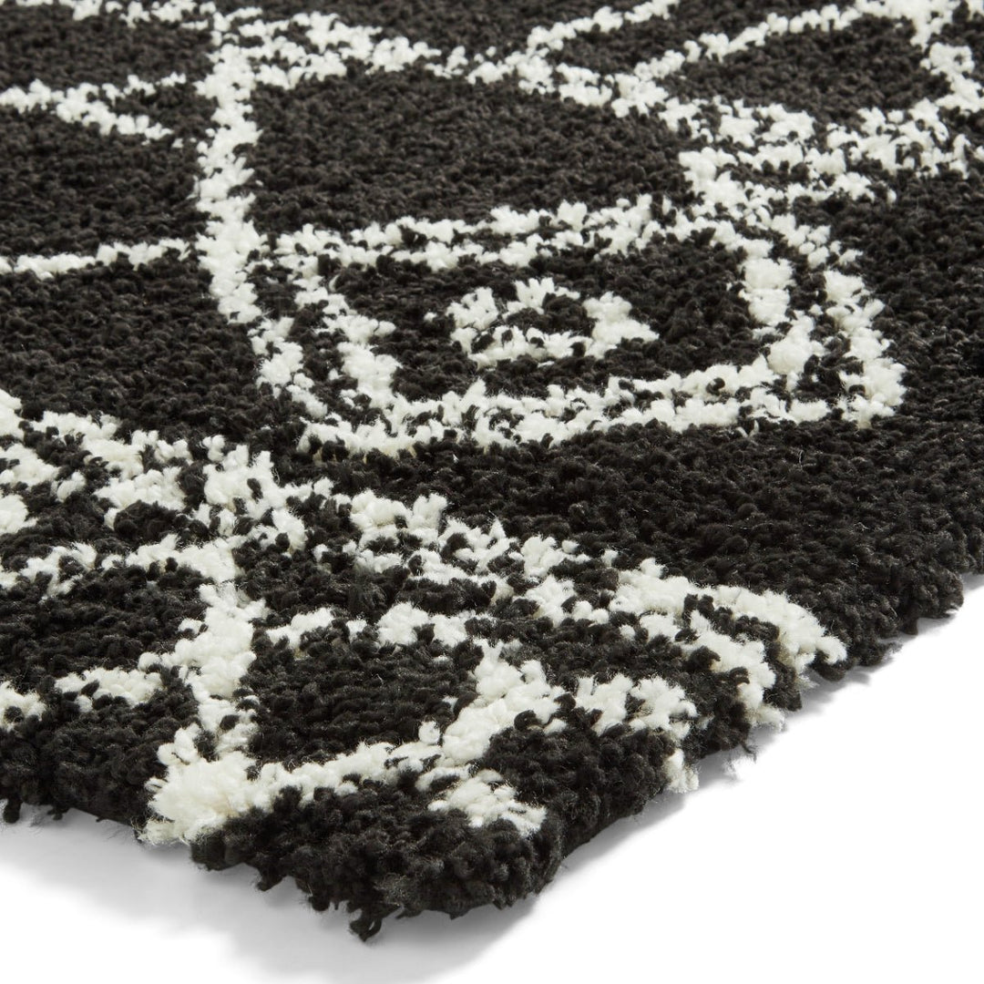 SCBG276BLKWHT1217 - Scandi Berber G276 Shaggy Rug - Coa Living