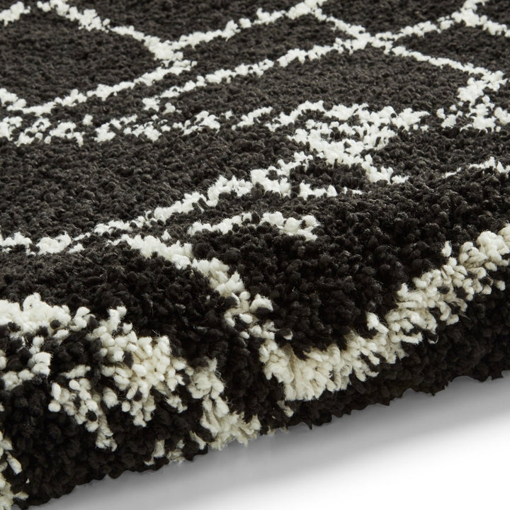 SCBG276BLKWHT1217 - Scandi Berber G276 Shaggy Rug - Coa Living