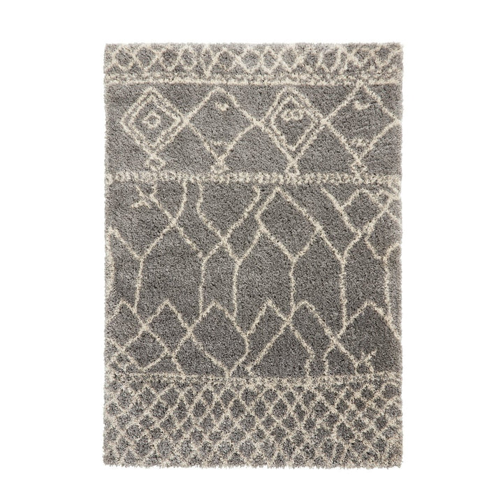 SCBG276GRYCRM1217 - Scandi Berber G276 Shaggy Rug - Coa Living