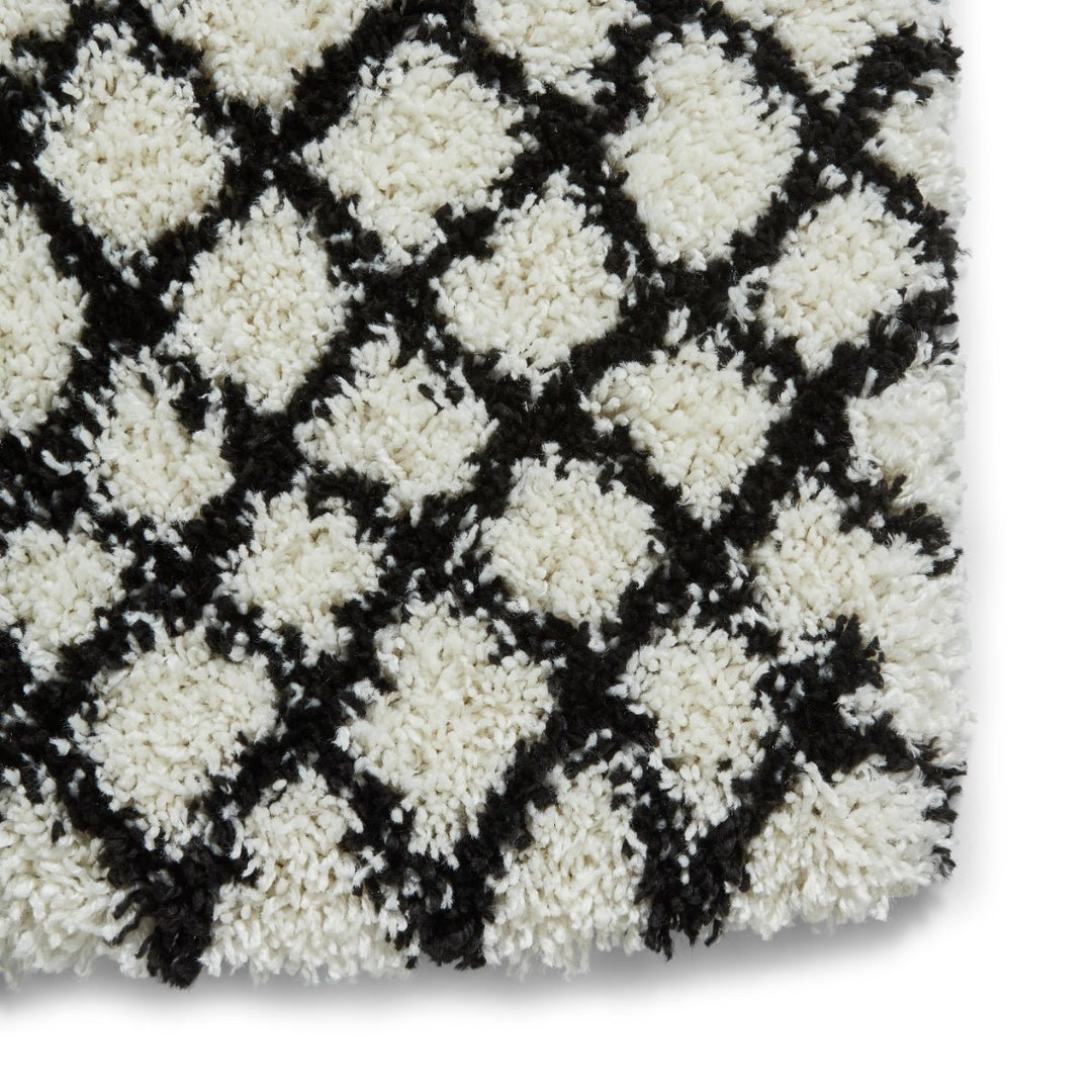 SCBG276WHTBLK1217 - Scandi Berber G276 Shaggy Rug - Coa Living