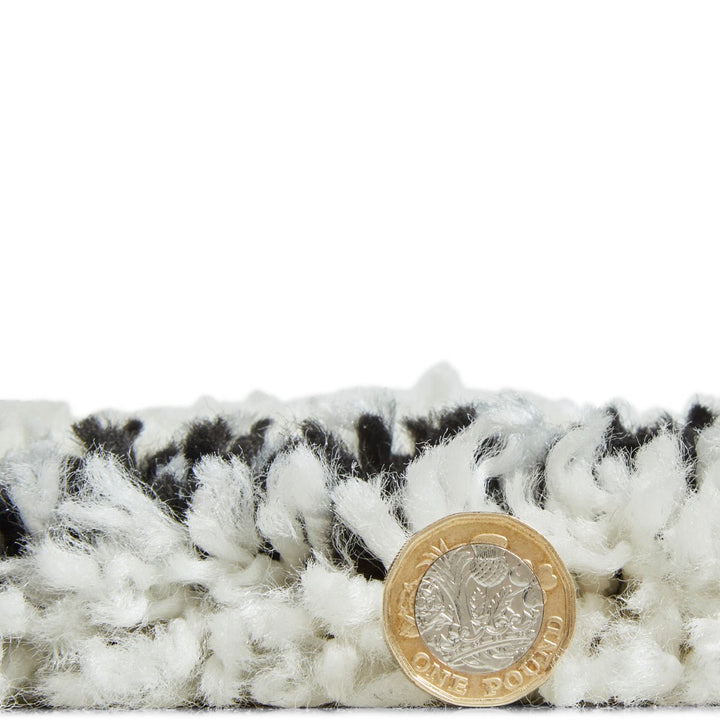 SCBG276WHTBLK1217 - Scandi Berber G276 Shaggy Rug - Coa Living