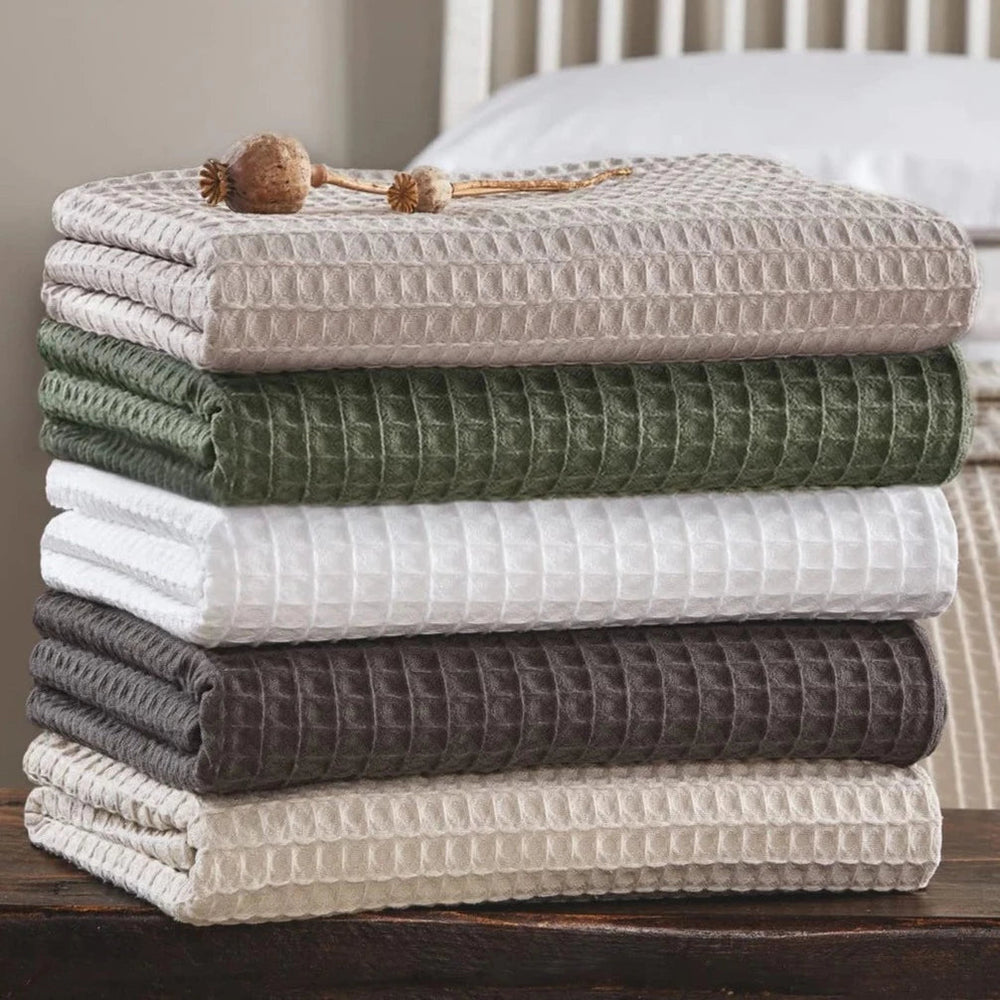 SEDONAWAFFLESMALLDOVE - Hotel Waffle Throw - Coa Living