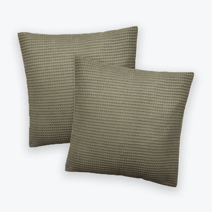 SEDONAWAFFLESMALLKHAKI - Hotel Waffle Cushion Covers - Coa Living