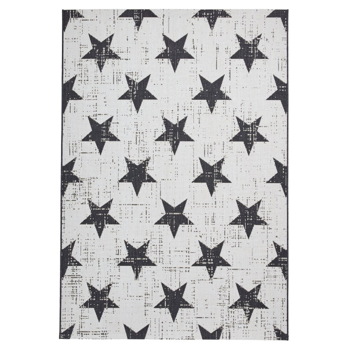 SM48648WHTBLK1217 - Santa Monica 48648 Indoor/Outdoor Rug - Coa Living